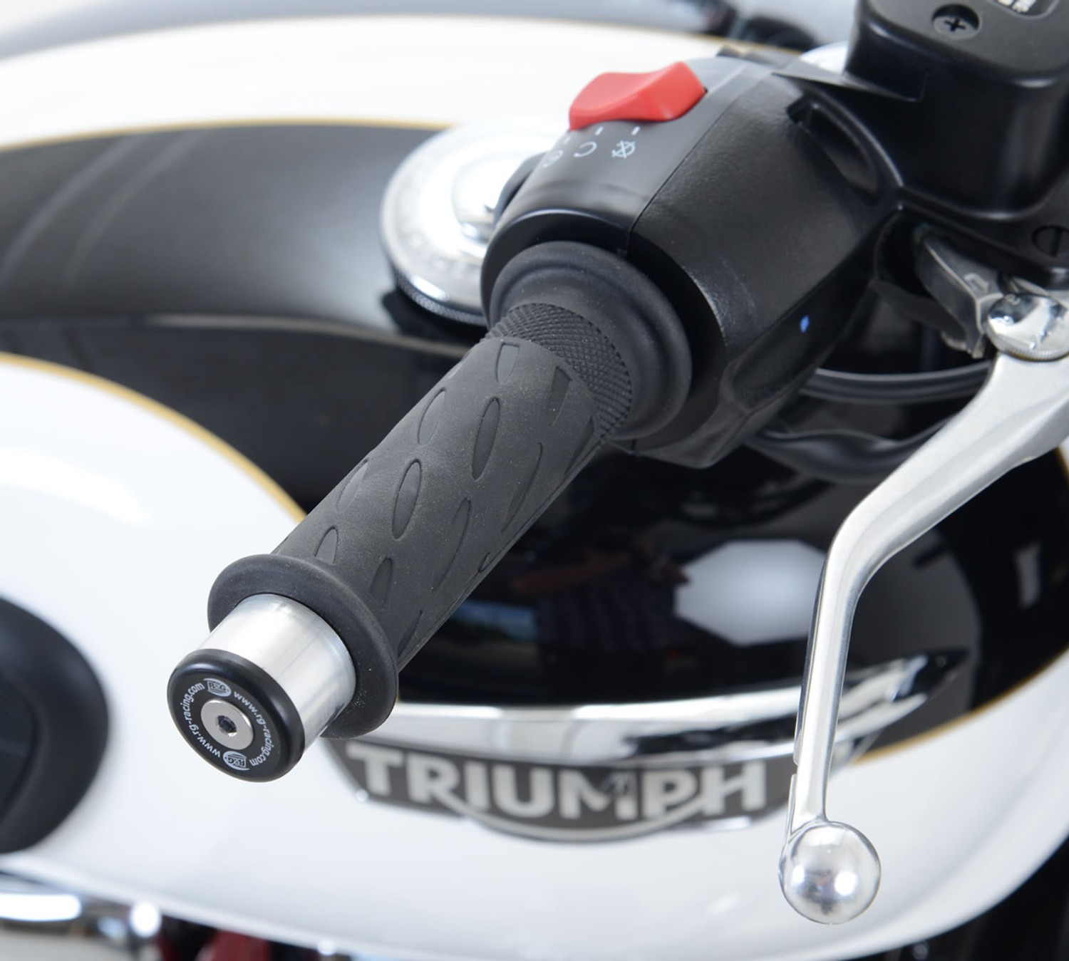 R&G Racing Bar End Sliders for the Triumph Bonneville T120/Bobber/Street Cup '17-'22 R&G Racing Bar End Sliders for the Triumph Bonneville T120/Bobber/Street Cup '17-'22